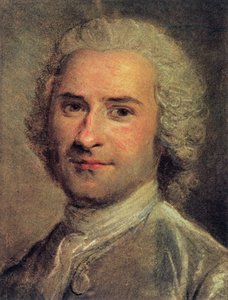 Portrett av Jean-Jacques Rousseau, 1712-78 (trykk)